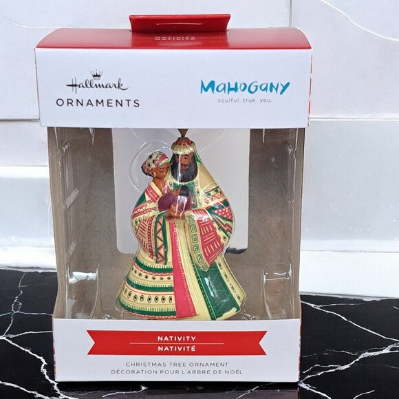 Hallmark Nativity Ornament Mahogany Line new in box - Picture 7 of 7